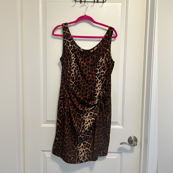 Jack Mulqueen Dresses & Skirts - Vintage Leopard Print Cocktail Dress | Jack Mulqueen Petite 10P